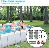 TUIBEIDAMAI 38mm Medence Tömlő Csatlakozó Adapter 2db Bestway Coleman Kompatibilis 5