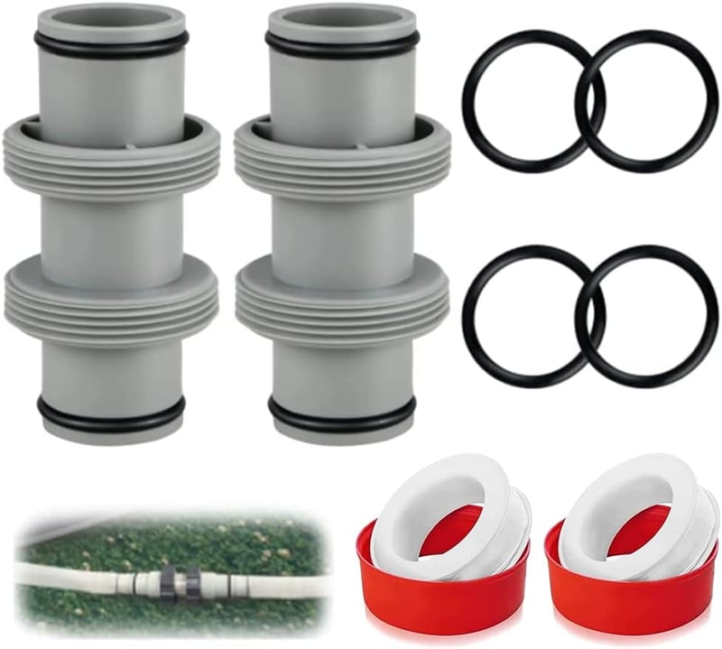 TUIBEIDAMAI 38mm Medence Tömlő Csatlakozó Adapter 2db Bestway Coleman Kompatibilis