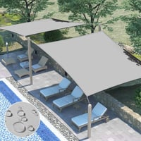 TUIBEIDAMAI 3x4m Napellenző UV Védelemmel, Vízálló Terasznapellenző 7