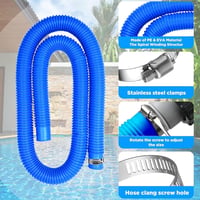 TUIBEIDAMAI Medence Tömlő 32 mm - 2 db 150 cm-es Kék Úszómedence Cső 4 Biztonsági Kapoccsal és Csatlakozóval, Szűrőszivattyúhoz

AI: Készíts 5