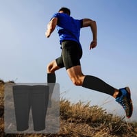 TUKNN Sípcsontvédő Zokni Fekete - Kompressziós Futball Harisnya Zsebekkel Felnőtteknek és Tinédzsereknek 24x13.5cm 5
