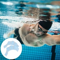 TUKNN Mănuși de înot cu membrană, albastre, silicon, labe de înot pentru mâini, sporturi acvatice, scufundări, surfing, accesoriu de antrenament, mărimea M, 1 pereche 6