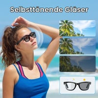 Inteligentné okuliare Tulbeys AI, 4K HD kamera, 290 mAh, nahrávanie videa, simultánny preklad, GPT identifikácia objektov, fotochromatické šošovky 5