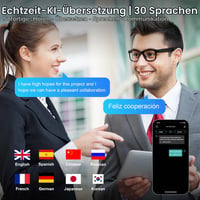 Inteligentné okuliare Tulbeys AI, 4K HD kamera, 290 mAh, nahrávanie videa, simultánny preklad, GPT identifikácia objektov, fotochromatické šošovky 6