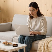TULEBOLIAN Bol ceramic pentru tămâie, suport lucrat manual pentru bețișoare parfumate cu glazură de oxid de fier - Bol rotund pentru tămâie și conuri, diametru 9 cm 6