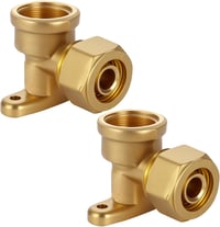 Tulov 16x2,0 mm DVGW 1/2 hüvelyk női menetes 90 fokos szögátmenet kompozit csőcsatlakozó, 2 db 1