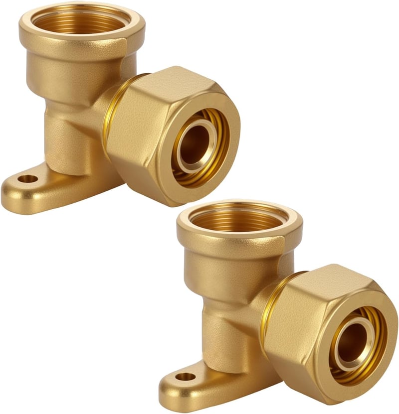 Tulov 16x2,0 mm DVGW 1/2 hüvelyk női menetes 90 fokos szögátmenet kompozit csőcsatlakozó, 2 db