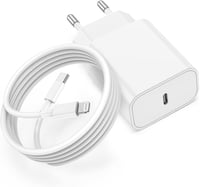 Încărcător rapid iPhone TUMABER 20W, certificat MFi - cu cablu USB-C de 2 m 1