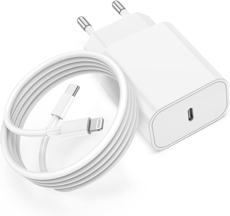 Încărcător rapid iPhone TUMABER 20W, certificat MFi - cu cablu USB-C de 2 m