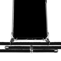 Priehľadný kryt Tumundosmartphone pre iPhone 16 (6,1") s čiernou šnúrkou na krk – priehľadný zadný kryt, ochranné puzdro na zavesenie na krk 2