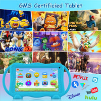Detský tablet TUNUYEXST 7", 3-12 rokov, 32 GB, Android, WiFi, modrý — chybný, nezapne sa, nereaguje ani na nabíjanie (stav: pozri 2. obrázok) 3
