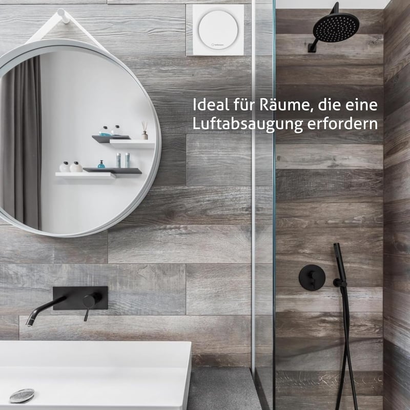 Turbionaire RING 100 SW fürdőszobai ventilátor 100mm fehér visszacsapó szeleppel