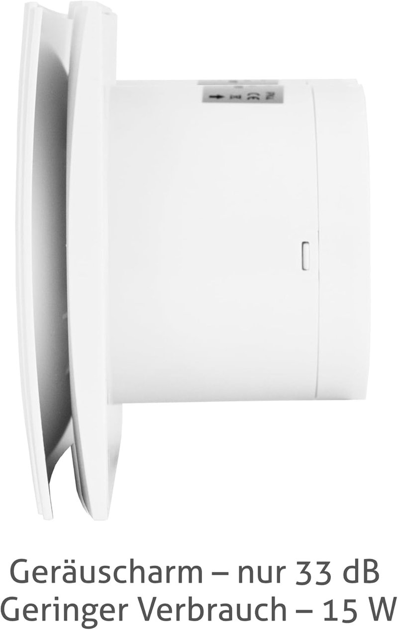 Turbionaire RING 100 SW fürdőszobai ventilátor 100mm fehér visszacsapó szeleppel