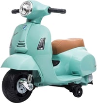 Elektrická detská kolobežka TURBO CHALLENGE Vespa GTS 119151 – 6V batéria, max. 25 kg, od 18 mesiacov, vodovo zelená 2
