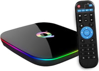 TUREWELL Q Plus Android 10 Smart TV Box, 2 GB RAM, 16 GB úložisko, štvorjadrový procesor, 6K, 3D, WiFi 2,4 GHz, Ethernet 10/100 Mbps 1