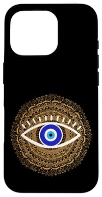 Husă iPhone 16 Pro cu ochi turcesc Nazar – Husă de protecție decorată cu ochiul Nazar 1