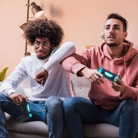 Controler wireless PS4 TURPOW, gamepad Bluetooth, vibrații cu motor dublu, senzor cu 6 axe, Turbo, touchpad, audio, iluminare RGB, compatibil PC 8