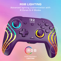 Bezdrôtový herný ovládač Turtle Beach Afterglow Wave pre Nintendo Switch 2 – fialový 4