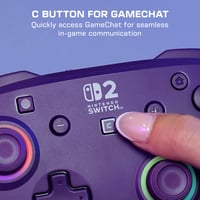 Bezdrôtový herný ovládač Turtle Beach Afterglow Wave pre Nintendo Switch 2 – fialový 5
