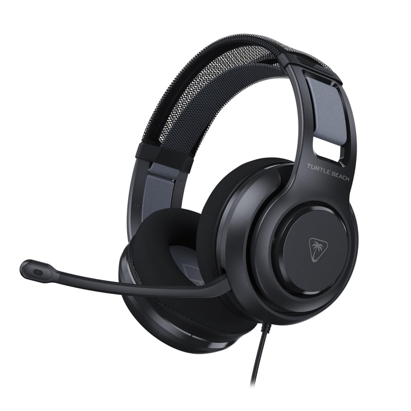Herné slúchadlá s mikrofónom Turtle Beach Atlas 200, čierne – Xbox Series X/S, Xbox One, PlayStation, PC – 50 mm meniče, mikrofón s funkciou stlmenia vyklopením