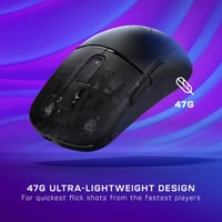 Turtle Beach Burst II Air vezeték nélküli gamer egér – 26k DPI, 47 g, fekete 3