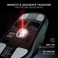 Turtle Beach Burst II Air vezeték nélküli gamer egér – 26k DPI, 47 g, fekete 4