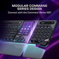 Turtle Beach Command KP7 kompakt gamer billentyűkiosztó PBT billentyűkupakok gyors ravasz hall effekt kapcsoló programozható kerék RGB FPS M 2