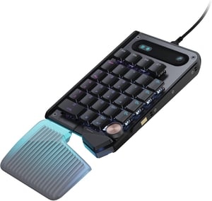Turtle Beach Command KP7 kompakt igraća tipkovnica PBT kapice tipki, brzi okidač, Hall efekt prekidači, programabilni kotačić, RGB, FPS M