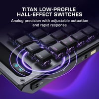 Turtle Beach Command KP7 kompakt gamer billentyűkiosztó PBT billentyűkupakok gyors ravasz hall effekt kapcsoló programozható kerék RGB FPS M 4