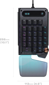 Turtle Beach Command KP7 kompakt gamer billentyűkiosztó PBT billentyűkupakok gyors ravasz hall effekt kapcsoló programozható kerék RGB FPS M 6