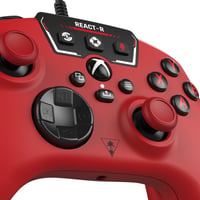 Turtle Beach React-R vezetékes játékvezérlő piros audio vezérléssel, programozható gombok, texturált markolat Xbox Series X S, Xbox One, PC 7