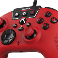 Turtle Beach React-R vezetékes játékvezérlő piros audio vezérléssel, programozható gombok, texturált markolat Xbox Series X S, Xbox One, PC 8