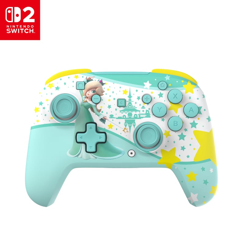 Bezdrôtový ovládač Turtle Beach Rematch – Rosalina – Nintendo Switch 1 a 2, páčky TMR, nastaviteľné RGB, nabíjateľná batéria