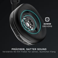 Bezdrôtové herné slúchadlá Turtle Beach Stealth 500, čierne, pre PS5, PS4, PC a mobil – 40-hodinová výdrž batérie, Bluetooth 7