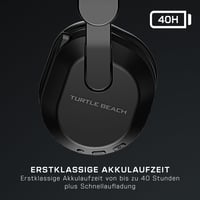 Bezdrôtové herné slúchadlá Turtle Beach Stealth 500, čierne, pre PS5, PS4, PC a mobil – 40-hodinová výdrž batérie, Bluetooth 4