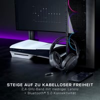Bezdrôtové herné slúchadlá Turtle Beach Stealth 500, čierne, pre PS5, PS4, PC a mobil – 40-hodinová výdrž batérie, Bluetooth 2