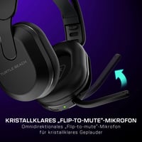 Bezdrôtové herné slúchadlá Turtle Beach Stealth 500, čierne, pre PS5, PS4, PC a mobil – 40-hodinová výdrž batérie, Bluetooth 3