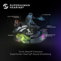 Bezdrôtové herné slúchadlá Turtle Beach Stealth 500, čierne, pre PS5, PS4, PC a mobil – 40-hodinová výdrž batérie, Bluetooth 8