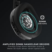 Bezdrôtové herné slúchadlá Turtle Beach Stealth 600 PC – 80-hodinová výdrž batérie, 50 mm meniče, Bluetooth, kompatibilné s PC, PS5 a PS4, čierne 6