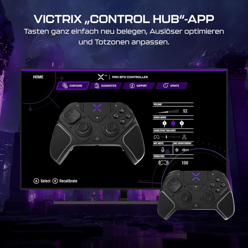 Turtle Beach Victrix Pro BFG Reloaded Wireless PlayStation Kontroller Fekete - black