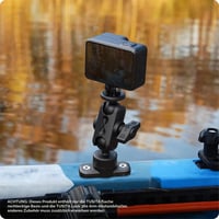 TUSITA Lock 360 základná podpera, obdĺžniková základná doska s 2 otvormi – čierna montážna základňa pre smartfón a na volant auta, kompatibilná s TUSITA Lock 360 4
