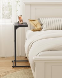 Măsuță de cafea în formă de C TUTOTAK TB01BK071EU, tavă TV, măsuță de canapea, măsuță laterală cu înălțimea de 73 cm, mobilier pentru living și dormitor 2