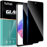 Ochranné tvrdené sklo na displej TUTUO pre Samsung Galaxy A53 5G, privátne, 2 ks, tvrdosť 9H, odolné voči poškriabaniu, anti-spy, čierne 1