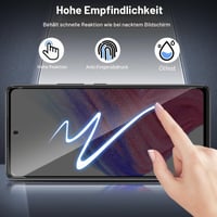 Ochranné tvrdené sklo na displej TUTUO pre Samsung Galaxy A53 5G, privátne, 2 ks, tvrdosť 9H, odolné voči poškriabaniu, anti-spy, čierne 5