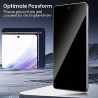 Ochranné tvrdené sklo na displej TUTUO pre Samsung Galaxy A53 5G, privátne, 2 ks, tvrdosť 9H, odolné voči poškriabaniu, anti-spy, čierne 4