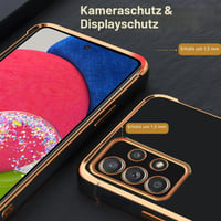 TUUTPU puzdro pre Samsung Galaxy A52S 5G / A52 5G / 4G s remienkom, kryt na telefón so srdiečkovým vzorom a 360° krúžkovým stojanom, tenký silikónový nárazuvzdorný ochranný obal s odnímateľnou šnúrkou na krk, čierny 5