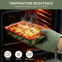 TuYines Keramická zapekacia misa pre 1 osobu s ušami, na lasagne, tiramisu, zapekané jedlá, malý pekáč, forma na pečenie 2