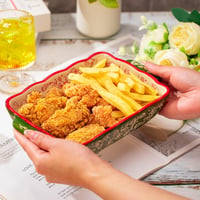 TuYines Keramická zapekacia misa pre 1 osobu s ušami, na lasagne, tiramisu, zapekané jedlá, malý pekáč, forma na pečenie 3