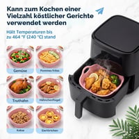 TuYines keramická zapekacia misa do teplovzdušnej rúry a klasickej rúry, s úchytkami, na lasagne, tiramisu, zapekané jedlá, koláče, tapas, 20x20 cm, štvorcový tvar 2