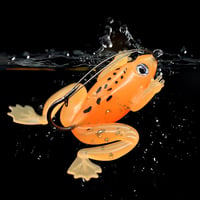 TUYOBG 5db Narancssárga Puha Béka Horgász Csali Topwater Lure Bass 3